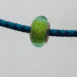 ✨✨Pandora Murano Glass Bead Charm Disney Tinker Bell's Signature Color Green
